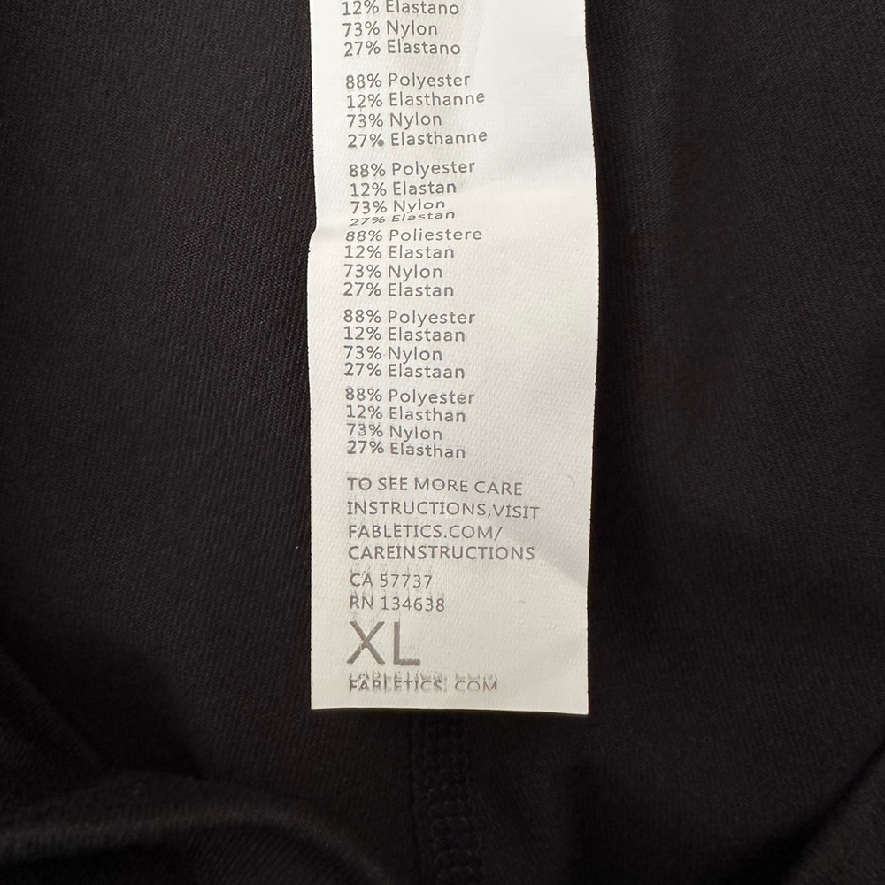 Fabletics Black Leggings - Picture 6 of 7